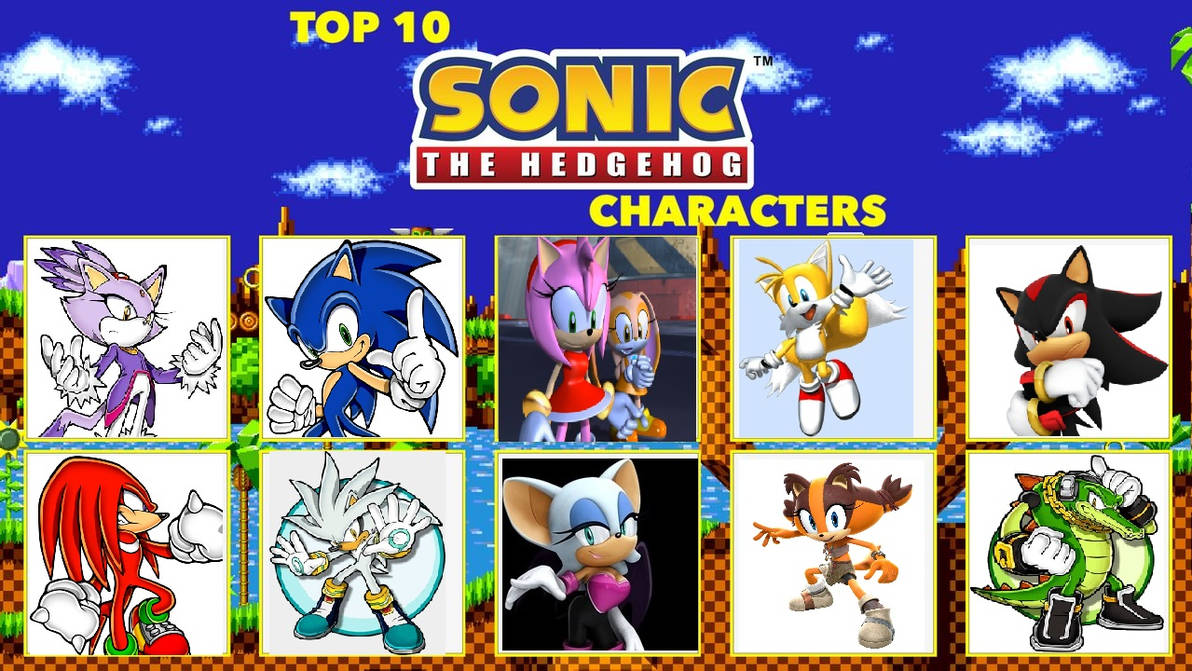 MNE's Top 10 Sonic Characters meme by MrNintMan on DeviantArt