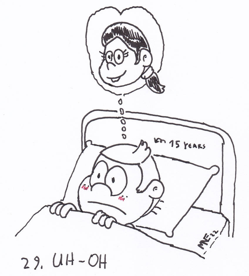 Uh Oh Ink Inktober 2022 - 29 Uh-Oh by MrNintMan on DeviantArt
