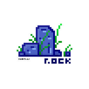PixelArt Rock 20140611