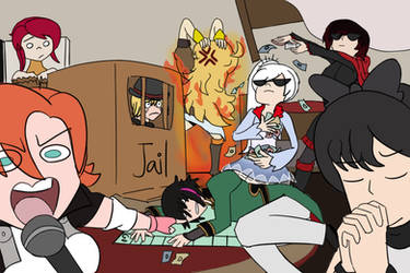 Monopoly Night at Team RWBY