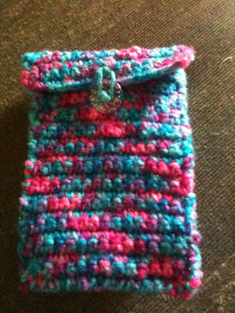 crocheted phone case