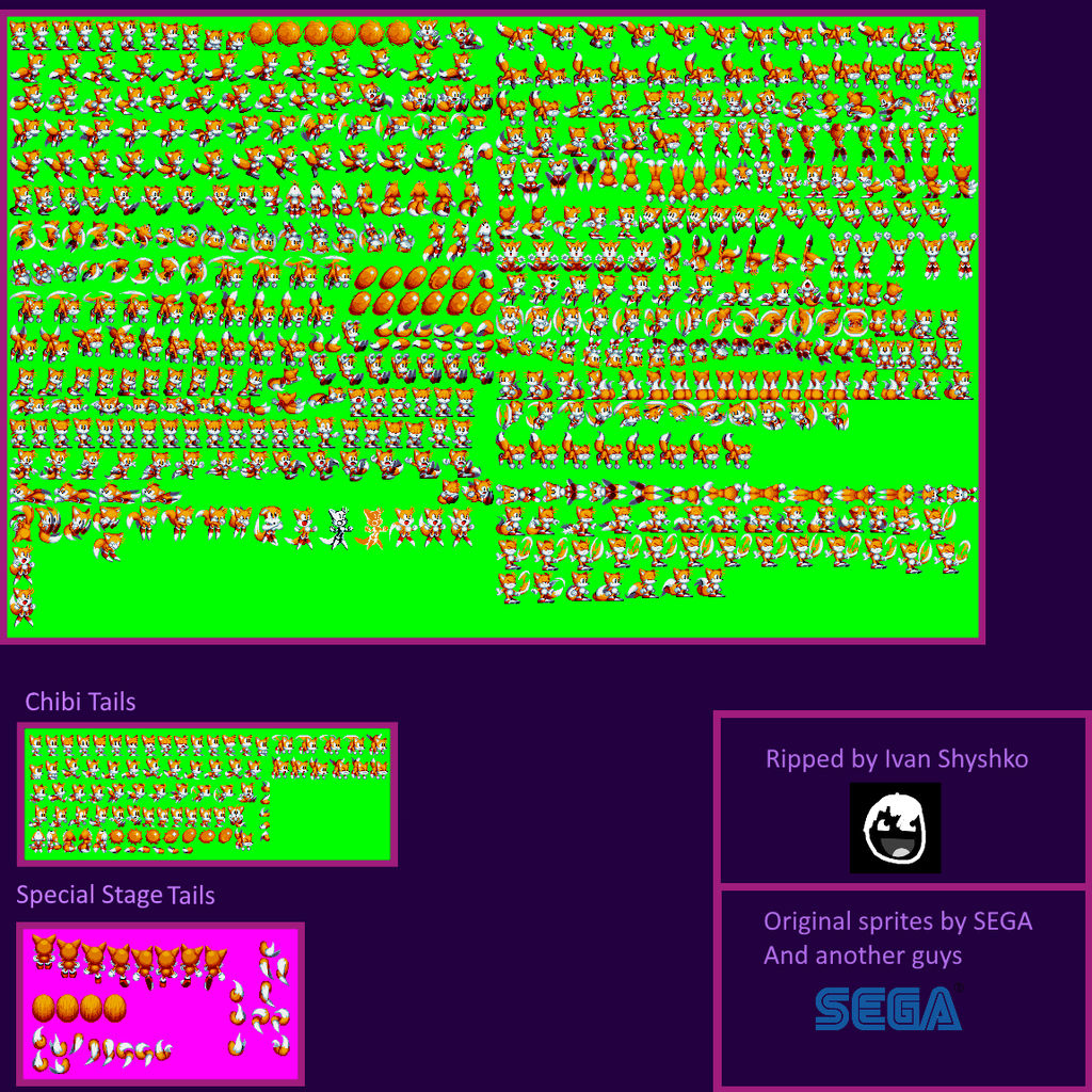 Sonic mania Tail sprites by IvanShyshko on DeviantArt
