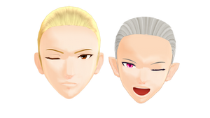 TDA Knight and Dragon (ikemen-styled) Heads (DL)