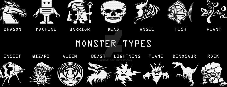 Types of monsters by SamKO91 on DeviantArt