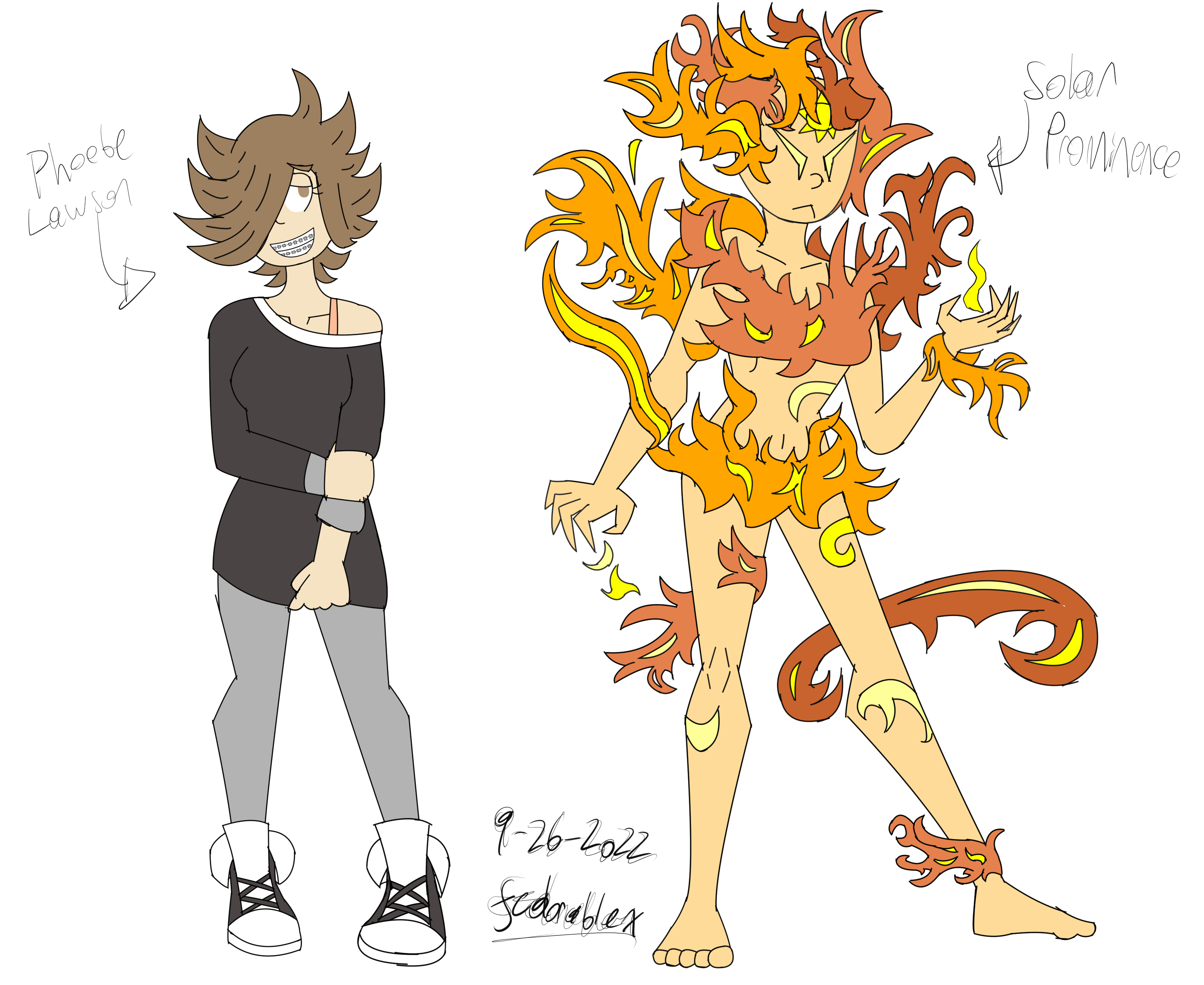 Solar Maximum Deviantart OC Profile: Phoebe Lawson and Solar Prominence by FedorableX on DeviantArt