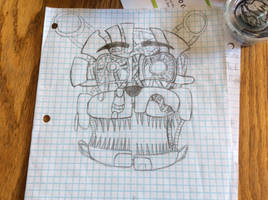 Molten freddy mask sketch