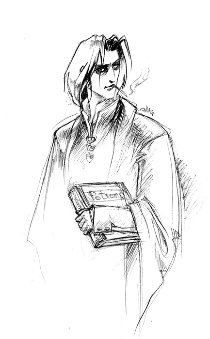 Young Snape rough sketch