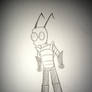 A crappy drawing of Zim I made late at night