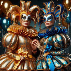 Venetian carnival costume