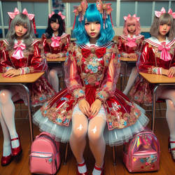 Japanese school girls