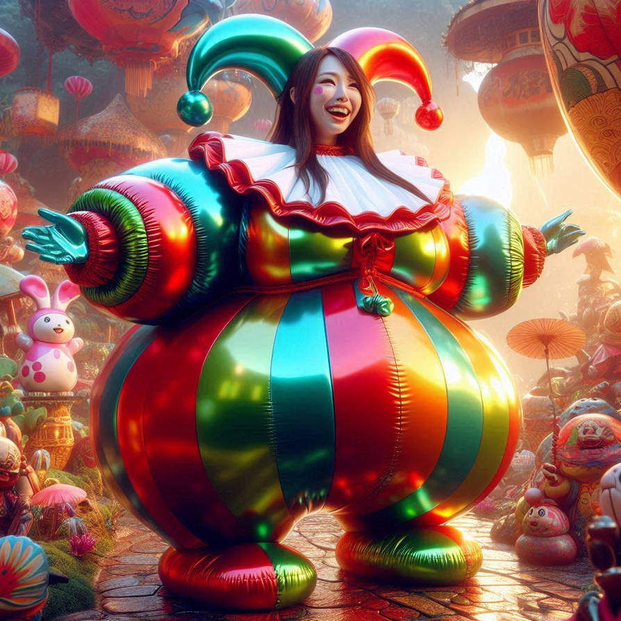 Jester Inflation Inflatable costume by suicidal77 on DeviantArt