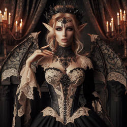 Elven vampire woman