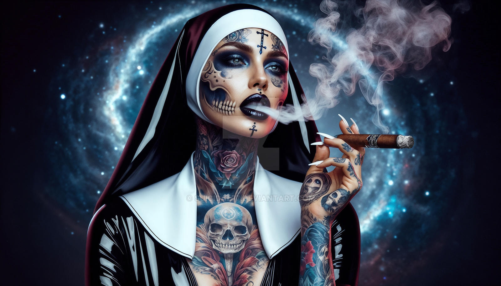 Smoking Gothic Nun 9 By Suicidal77 On DeviantArt smoking-gothic-nun-9-by-suicidal77-on-deviantart