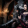Smoking Gothic Demon Lady 2