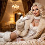 Blonde Lady in fur 6