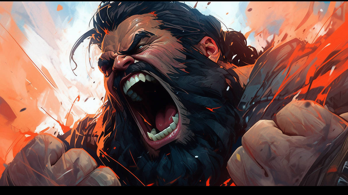 Barbarian shout of rage by EpicWalt on DeviantArt