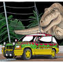 Jurassic Park T-Rex break out colored