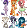 Cute Monster adopts 4  .: CLOSED :.