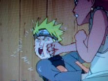 Naruto gets punched
