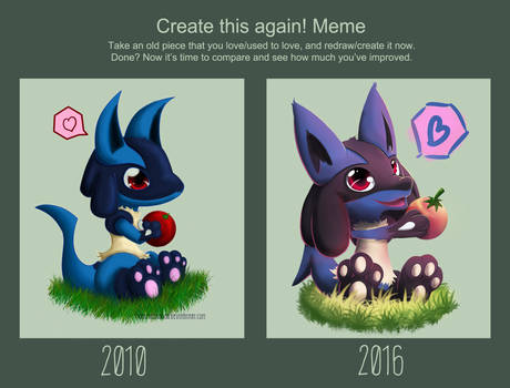 Draw This Again - Lucario wants to share