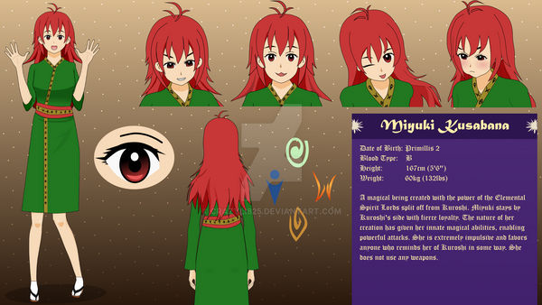 Oc Character Reference Sheet Miyuki By Crazyli5 On Deviantart