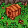 Lost Cabin - Pixel Art Background