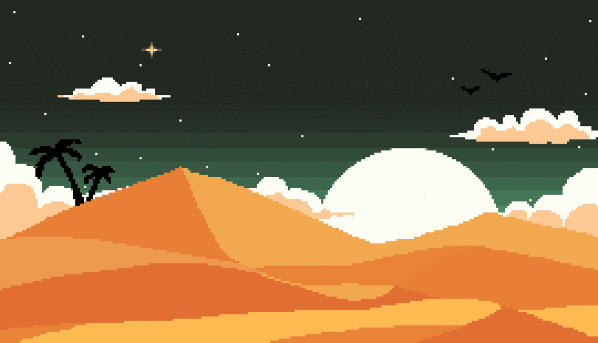 Pixel Art Desert Landscape by camilaxiao on DeviantArt Pixel Art Desert Landscape by camilaxiao on DeviantArt