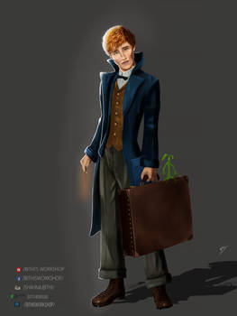 Newt Scamander by bithi9696