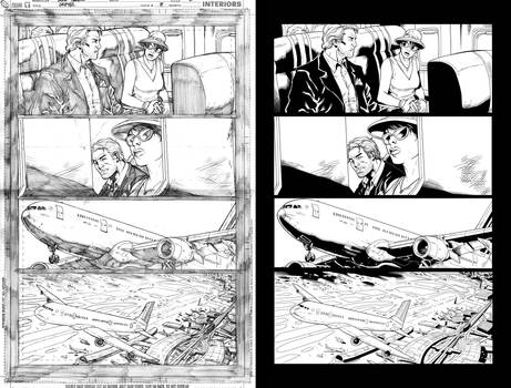 Grifter #8 page 1 inks...