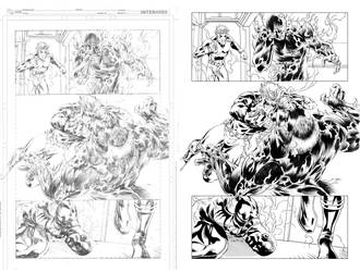 Grifter #13 page 15 inks...