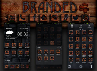 Branded Wood GO Launcher Theme