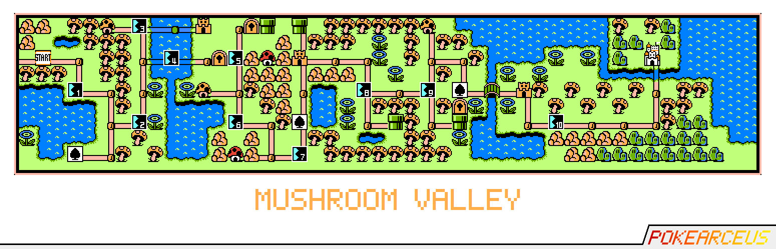 Mushroom Valley SMB3 Map by Pokearceus on DeviantArt