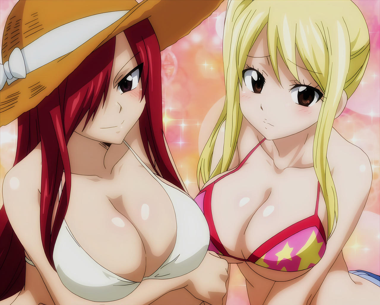 Xinchangda FAIRY TAIL - 2 statuine di Erza, Scarlet/Lucy Heartfilia, in PVC, da collezione, decorazione da scrivania, regalo per gli appassionati di anime Xinchangda FAIRY TAIL - 2 statuine di Erza, Scarlet/Lucy Heartfilia, in PVC, da collezione, decorazione da scrivania, regalo per gli appassionati di anime