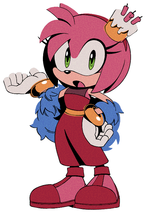 Sonic X Amy Rose (PNG) by jacobstout on DeviantArt