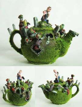 zombie attack teapot