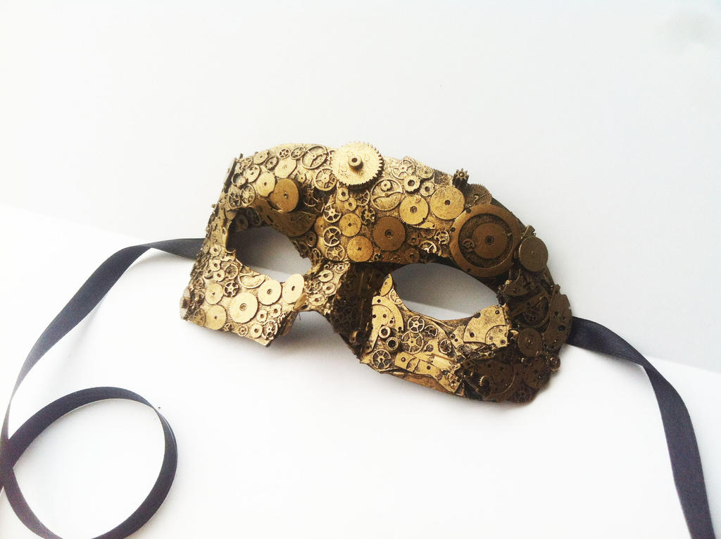 steampunk clockwork mask