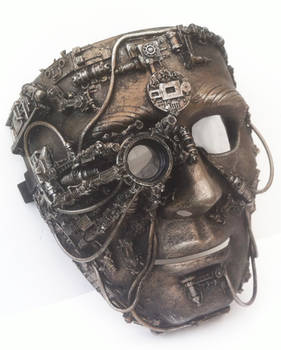 Steampunk mask with bionic eye