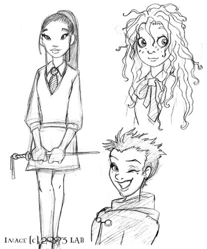 Luna, Cho and Tonks