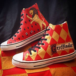 Gryffindor Painted Sneakers