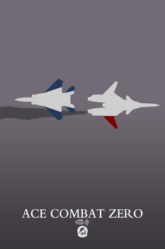 Ace Combat Zero minimalist poster