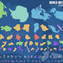 Nations of the World Area Chart