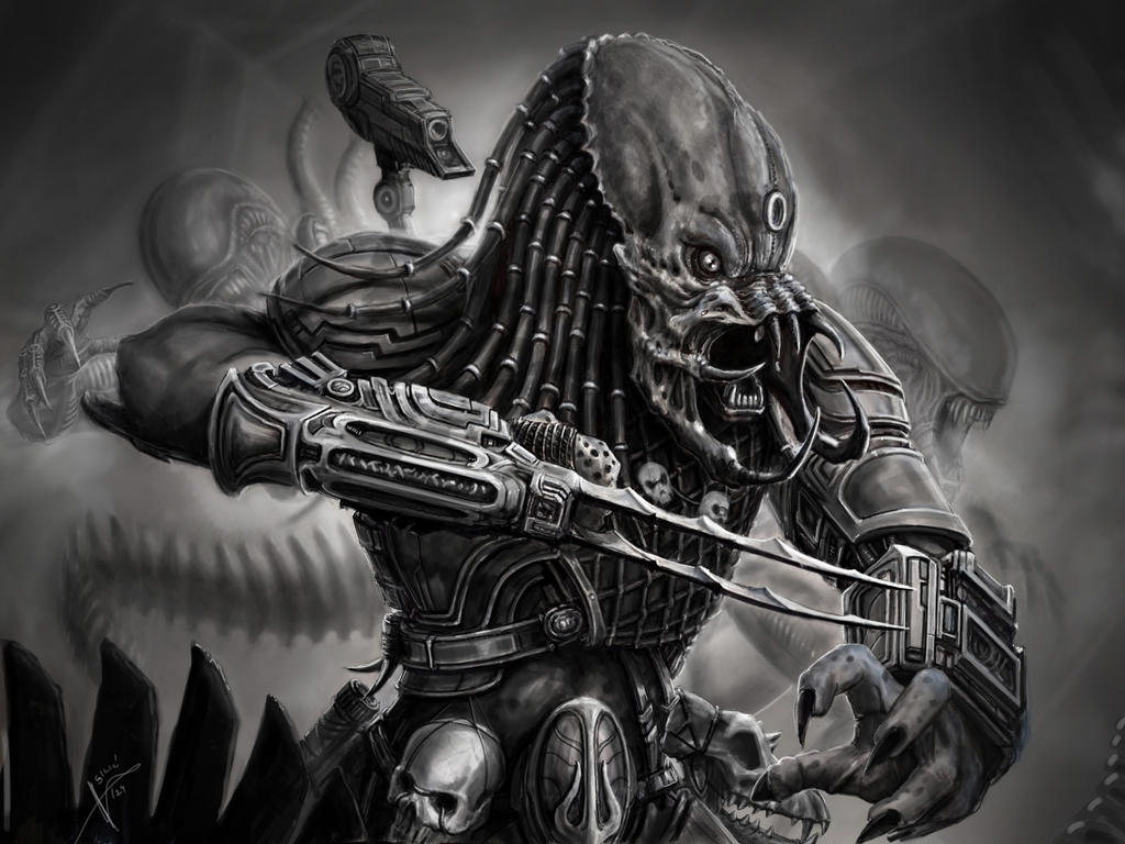 Predator Vs Alien Text Predator vs Aliens by HrvojeSilic on DeviantArt
