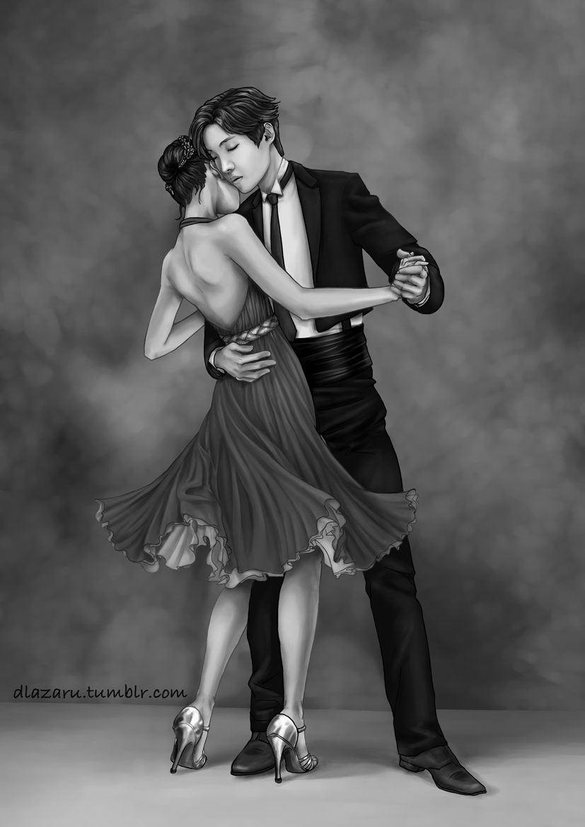 BTS Jhope b-w by dlazaru