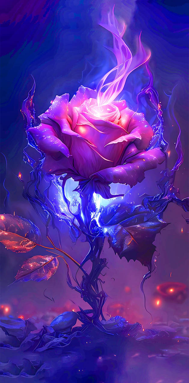 Rose Demon Pattern Purple rose by demon-ving on DeviantArt