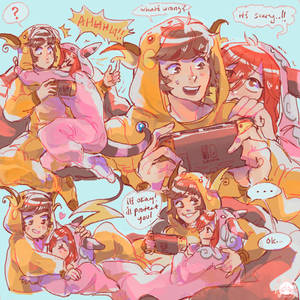 tophatsntea - colored sketchpage