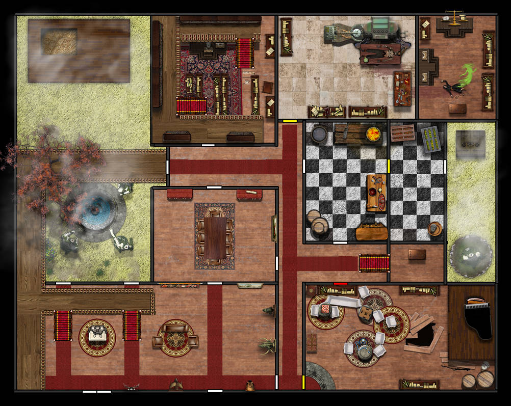 The House of Usher - Ground Floor by manaverde42 on DeviantArt