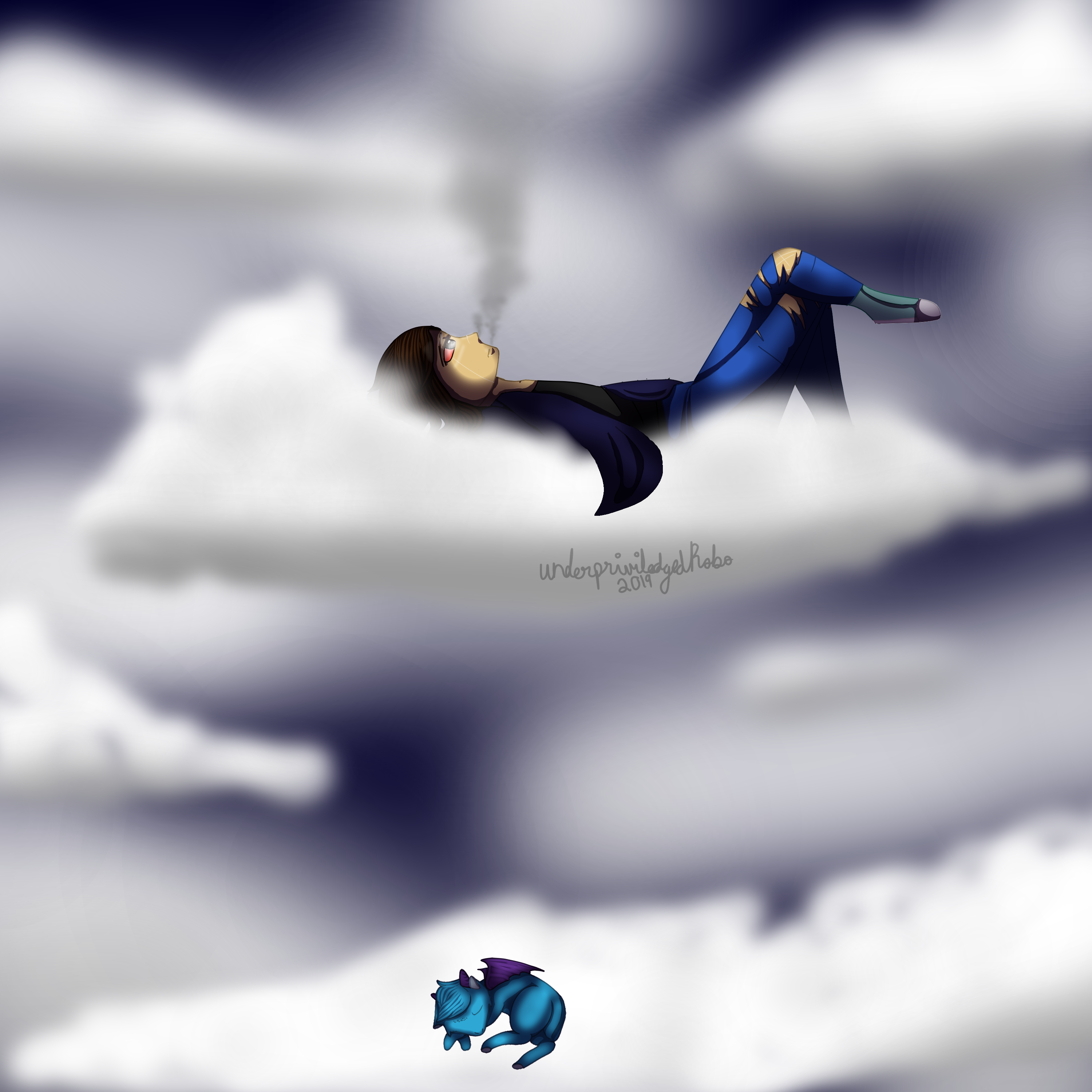 Once it falls apart, my head's in the clouds