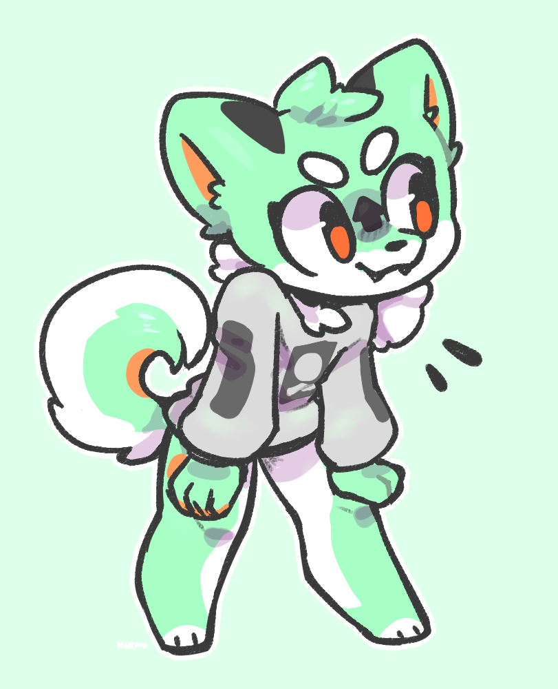 Mintpaws Mint Dog by Murninatair on DeviantArt