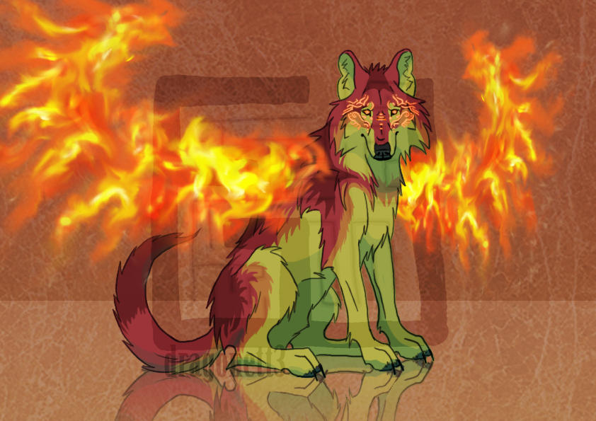 Elemental Wolves Fire The Fire Elemental by dragonett3 on DeviantArt