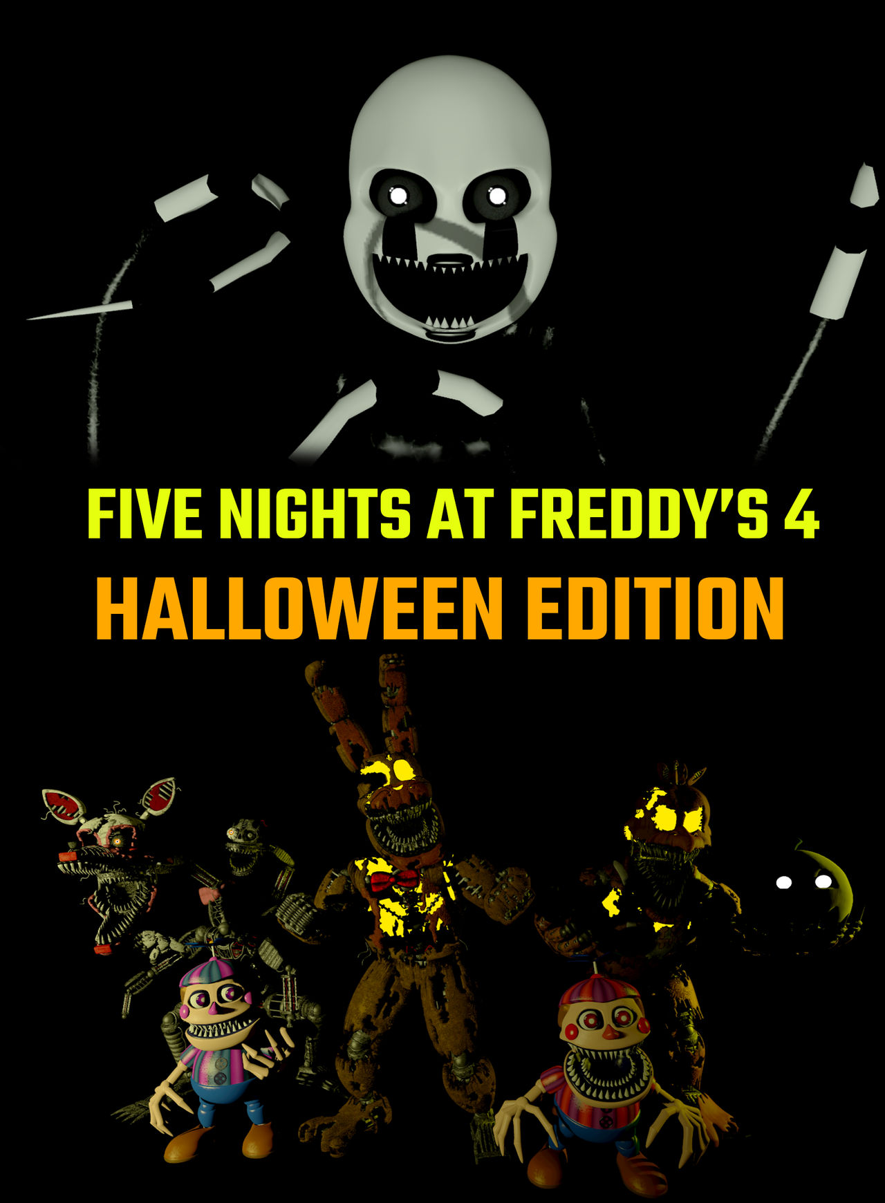 five nights at freddy's 4 halloween animatronics by FRANKO15 on DeviantArt